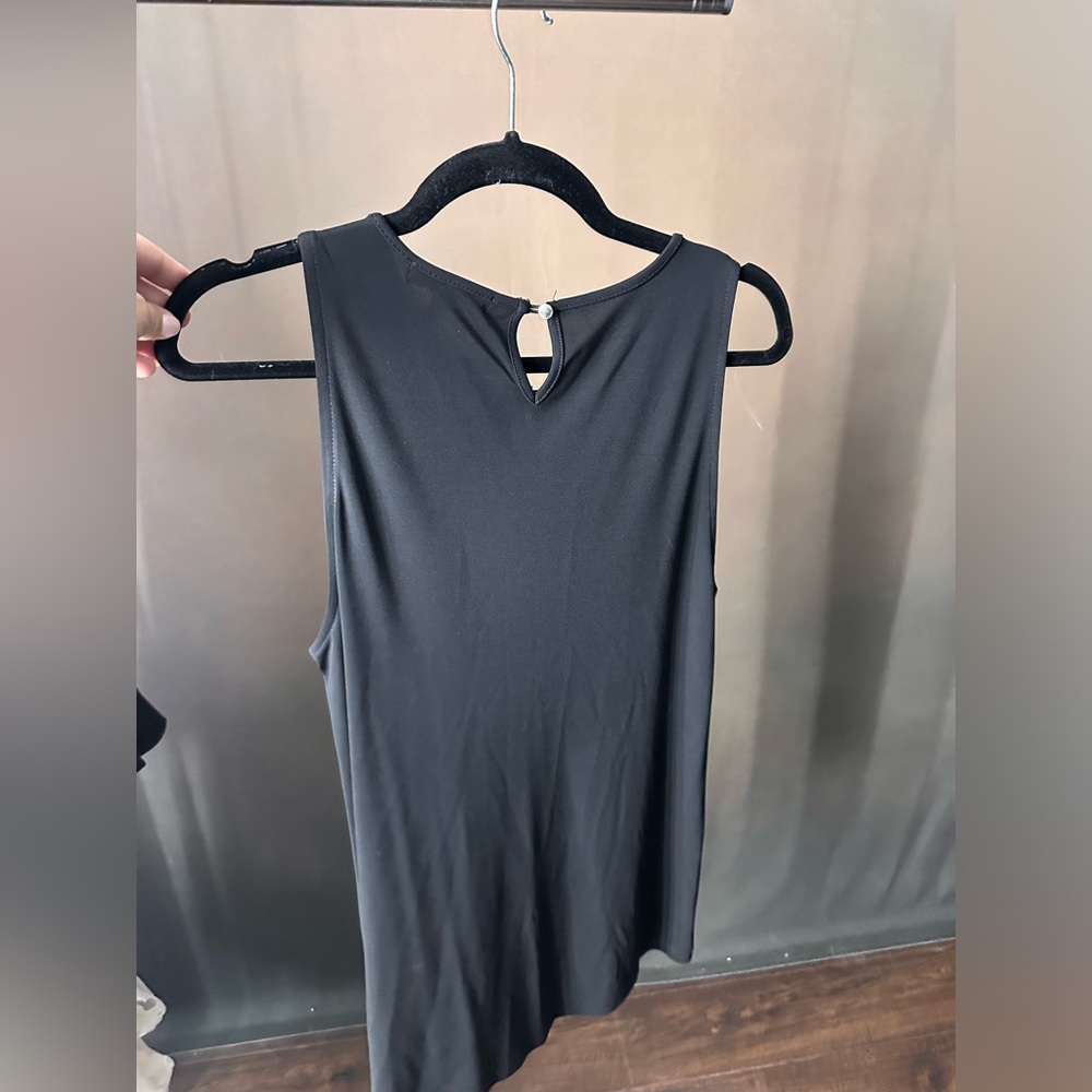 Black tank top LAUREN RALPH LAUREN #B10 - Picture 3 of 5